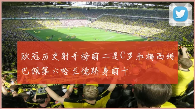 欧冠历史射手榜前二是C罗和梅西姆巴佩第六哈兰德跻身前十